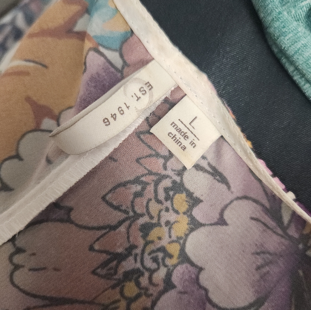 EST 1946 Floral and Fringe Kimono‎ Size Large - Picture 6 of 6